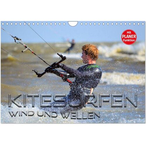 Calvendo Verlag Kitesurfen – Wind Und Wellen (Wandkalender 2024 Din A4 Quer) Calvendo Monatskalender