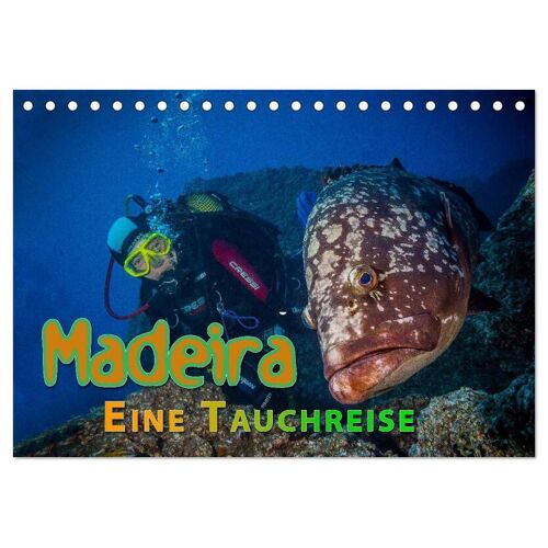 Calvendo Verlag Madeira Eine Tauchreise (Tischkalender 2024 Din A5 Quer) Calvendo Monatskalender