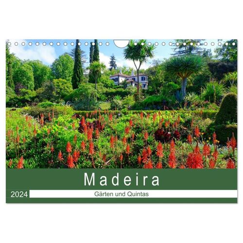 Calvendo Madeira – Gärten Und Quintas (Wandkalender 2024 Din A4 Quer) Calvendo Monatskalender
