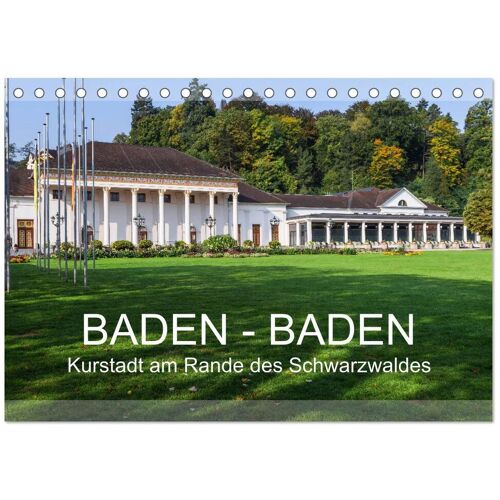 Baden-Baden Kurstadt Am Rande Des Schwarzwaldes (Tischkalender 2025 Din A5 Quer) Calvendo Monatskalender