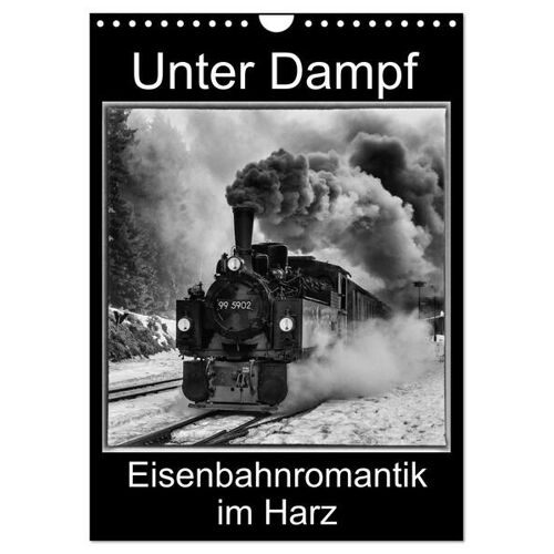 Unter Dampf. Eisenbahnromantik Im Harz (Wandkalender 2025 Din A4 Hoch) Calvendo Monatskalender