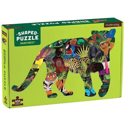 Mudpuppy Silhouette Puzzlespiel - 300 Teile - Regenwald - Mudpuppy - One Size - Puzzlespiele