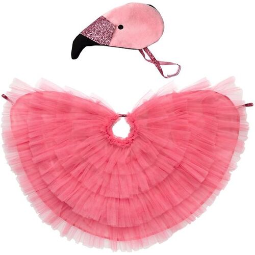 Meri Meri Kostüm – Flamingo Kleid und Hut – Pink – 3-6 Jahre (98-116) – Meri Meri Kostüm