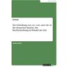 Anonym - Zur Schreibung von , und in der deutschen Sprache. Die Rechtschreibung im Wandel der Zeit