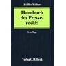 Martin Löffler - GEBRAUCHT Handbuch des Presserechts - Preis vom 01.06.2024 05:04:23 h