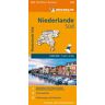 Michelin Niederlande Süd. Straßen- Und Tourismuskarte 1:200.000