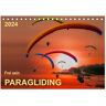 Frei Sein - Paragliding (Tischkalender 2024 Din A5 Quer) Calvendo Monatskalender