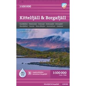 Kittelfjäll - Borgafjäll (1:100 000)
