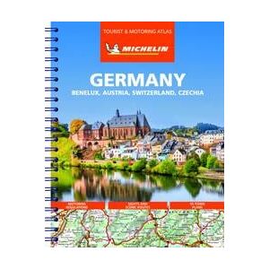 Germany, Benelux, Austria, Switzerland, Czech Republic - Tourist and Motoring Atlas (A4-Spiral)