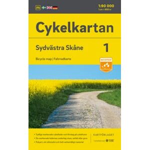 Cykelkartan Blad 1 Sydvästra Skåne 2023-2025