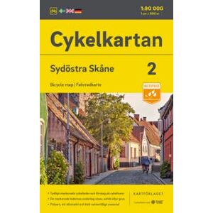 Cykelkartan Blad 2 Sydöstra Skåne 2023-2025