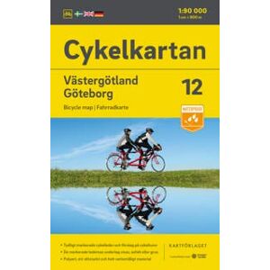 Cykelkartan Blad 12 Västergötland/Göteborg 2023-2025