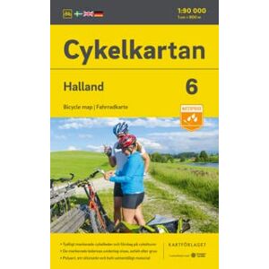 Cykelkartan Blad 6 Halland 2023-2025