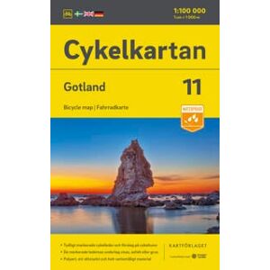 Cykelkartan Blad 11 Gotland, (skala 1:100 000) 2023-2025