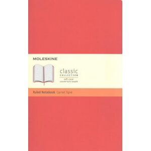 Moleskine Classic Notebook, Large, Ruled, Scarlet Red