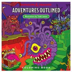 Wizards of the Coast Dungeons & Dragons Adventures skitseret malebog