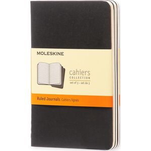 Moleskine Cahier Notesbog   Pkt.   Linj.   Sort