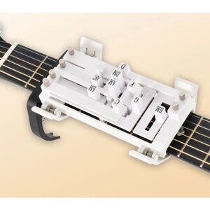 hvid Opgraderet One-key Guitar Chord Trainer Chord Learning Assist