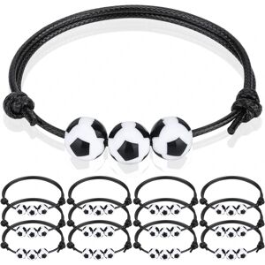 XYLS 12 stk. fodbold charm armbånd fodbold fest favoriserer fodbold perler Adj