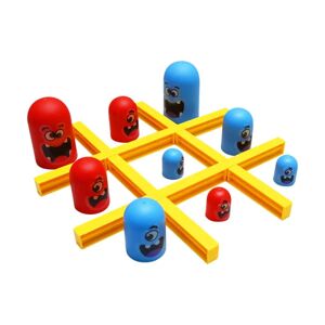 Big Eat Small Tic Tac Toe spilsæt, 2 spillere Blue Red Gobblet Go