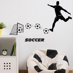 OCEAN Spiller fodbold silhuet wallstickers soveværelse stue bac