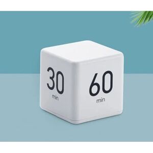 OCEAN (15-20-30-60) White Cube Timer, Digital Study Timer med LED Lys