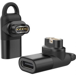 USB C til Garmin Adapter 2-Pack, 90 grader Type C opladerkabine, ZQKLA