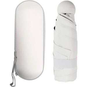 Hvid foldeparaply, 6 ribben paraply Vindtæt & Ultral DXGHC
