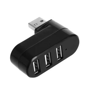 USB-hub, 90°/180° roterbar USB-adapter, 4-ports USB-datahub, DXGHC
