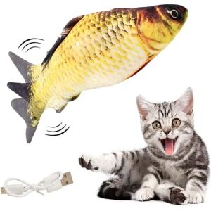 Catnip Fiskelegetøj,Elektrisk vinkende Fisk Kattelegetøj,Katteurt Fiskelegetøj,Katteurt Plyslegetøj,til indendørs katte Kæledyr Tygge Bide