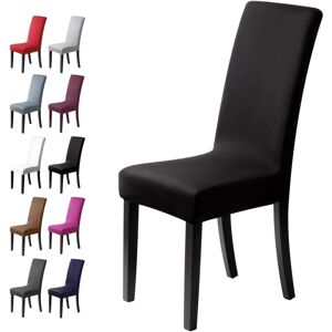 Stolebetræk Decor 6 stykker Stretch Chair Cover-Slip Stoleovertræk o
