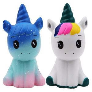 2 stk Squishies Unicorn Horse Galaxy Squishy Slow Rising Squeeze T