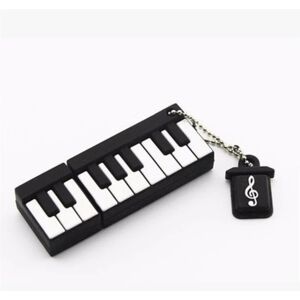 Piano Shape USB 2.0 Flash Drive USB Disk Pen Drive (sort, 64 GB)