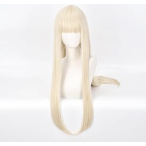 TG 80 cm Runa Yomozuki Kakegurui Loli Cosplay Peruk Cap Pale Gold Anime