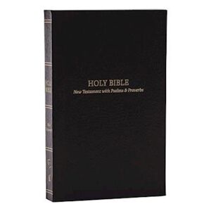 Thomas Nelson Kjv, Pocket New Testament With Psalms And   Proverbs, Softcover, Black, Red Letter, Comfort Print