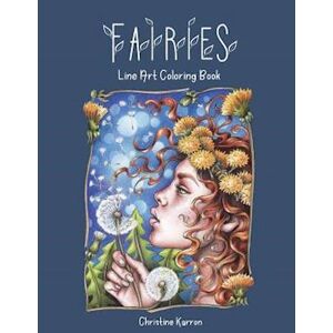 Christine Karron Fairies Line Art Coloring Book