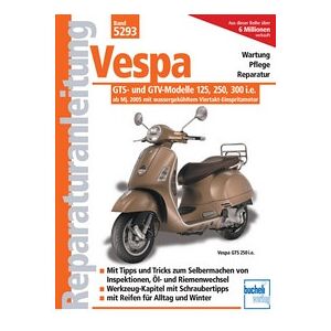 Motorbuch Vol. 5293 Reparationsvejledning Vespa GTS 250/300, 06-