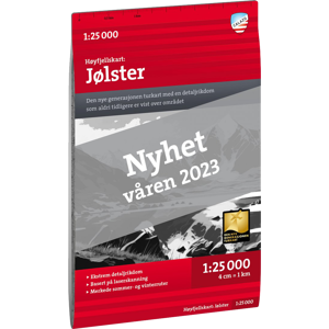 Calazo förlag Høyfjellskart Jölster 1:25.000 NoColour OneSize, NoColour