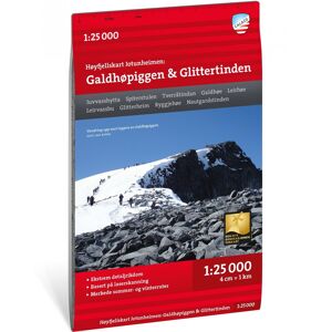 Calazo förlag Høyfjellskart Jotunheimen: Galdhøpiggen & Glittertinden 1:25 000 NoColour OneSize, NoColour