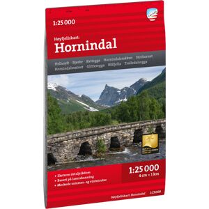 Calazo förlag Høyfjellskart Hornindal 1:25.000 NoColour OneSize, NoColour