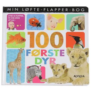 Alvilda Bog - Min Løfte-Flapper-Bog - 100 Første Dyr - Dansk - Alvilda - Onesize - Bog