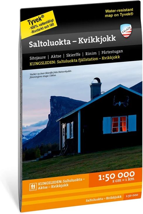 Calazo förlag Saltoluokta – Kvikkjokk 1:50 000  OneSize