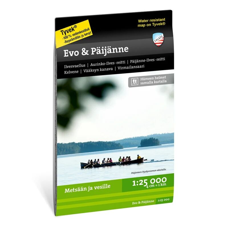 Calazo förlag Evo & Päijänne 1:25.000 Sort Sort OneSize