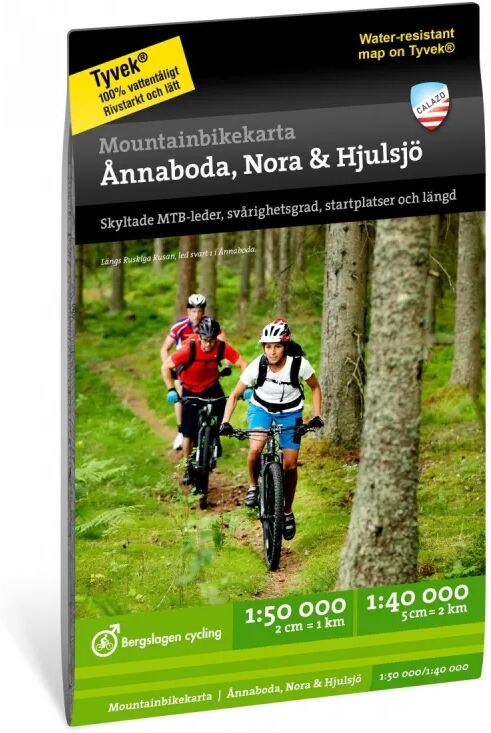 Calazo förlag Mountainbikekarta: Ånnaboda, Nora & Hjulsjö Sort Sort OneSize