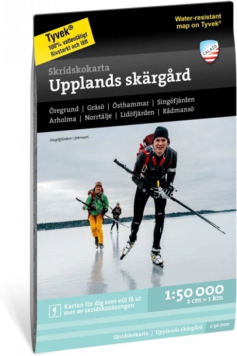 Calazo förlag Skridskokarta Upplands skärgård 1:50.000 Sort Sort OneSize