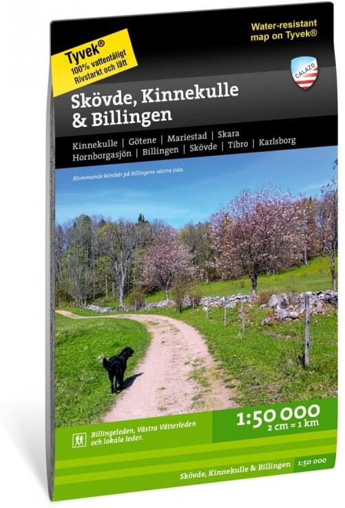 Calazo förlag Skövde, Billingen & Kinnekulle 1:50.000 Sort Sort OneSize