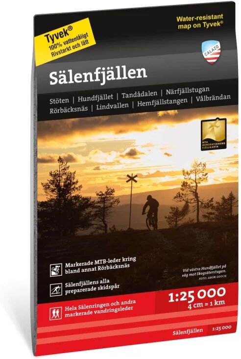 Calazo förlag Sälenfjällen 1:25.000 Sort Sort OneSize