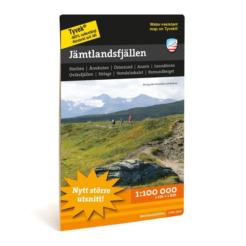 Calazo förlag Jämtlandsfjällen 1:100.000 Sort Sort OneSize