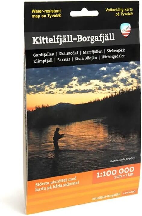 Calazo förlag Kittelfjäll – Borgafjäll 1:100 000 Sort Sort OneSize