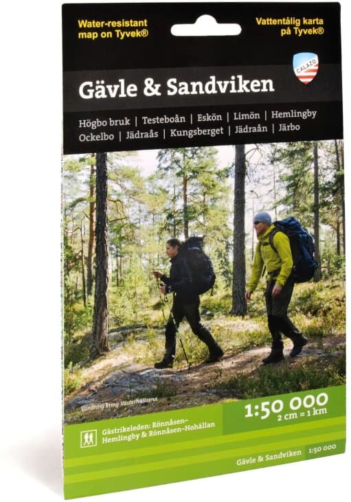 Calazo förlag Gävle & Sandviken 1:50.000 Sort Sort OneSize